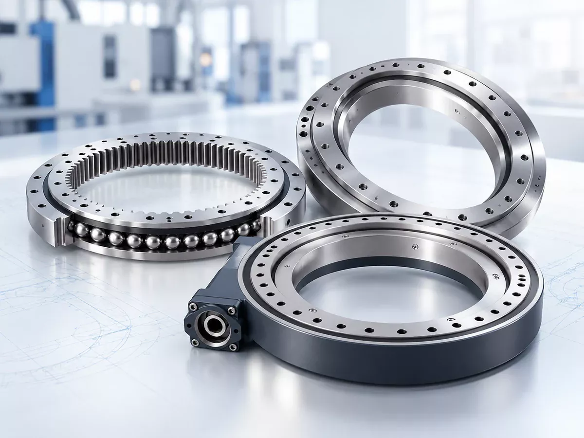Fabricante de coronas de giro Tecma Drive — corona con dentado exterior